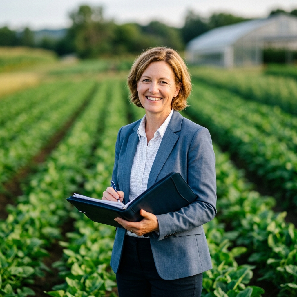 Agronomy Expert Inspecting Crops